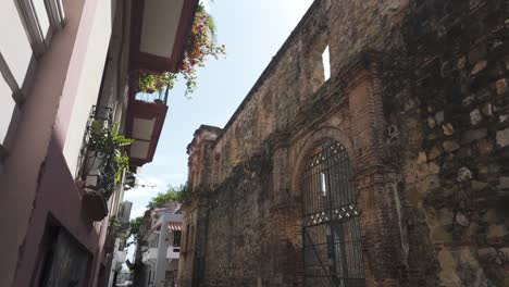 historic ruins of the church of the society of jesus in casco viejo, panama city