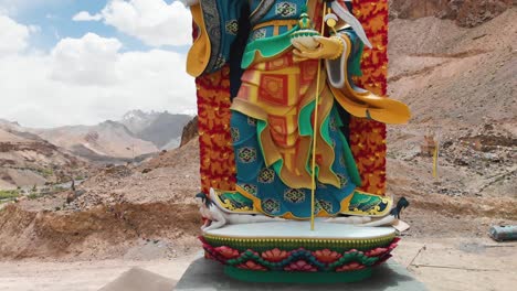 statue of guru padmasambhava located in ladakh, india