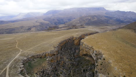 kazıkliali canyon from aladaglar mountain ranges high quality 4k aerial drone footage