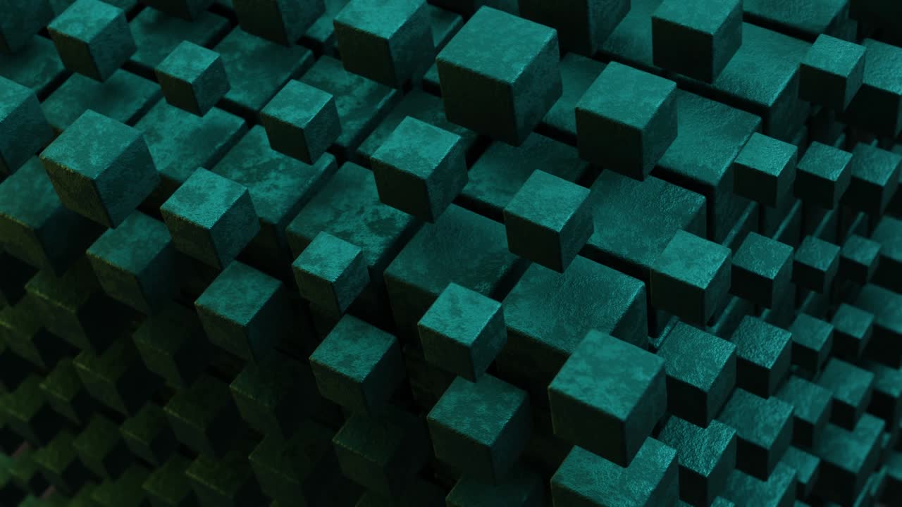Cube Abstract background . Centric motion of star trails. Starburst dynamic lines or rays. 3d rendering illustration. loops video.