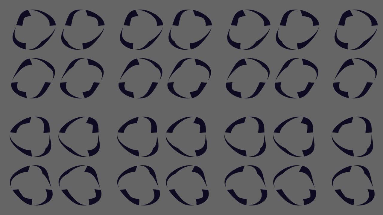 Colored pattern on a minimal black background.