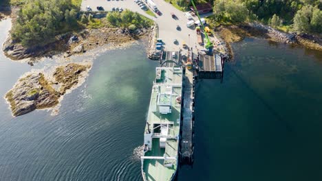 bird's eye view of the kanestraum ferry quay