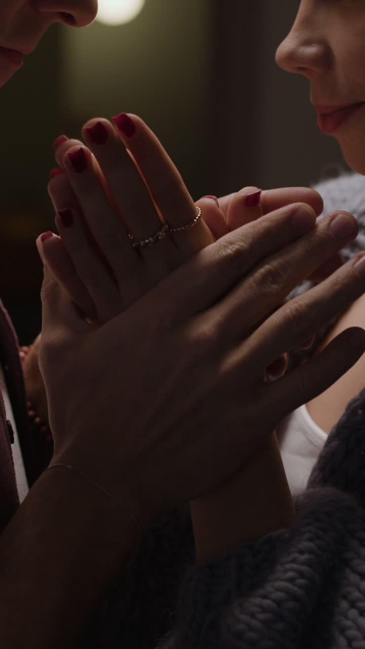 Couple Holding Hands Close Up