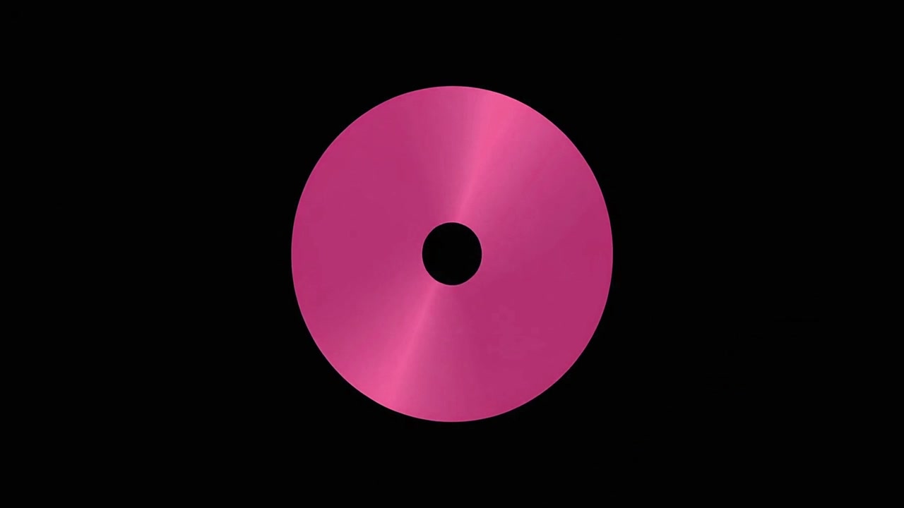Abstract Pink Geometric Animation with Lines Forming a Circle