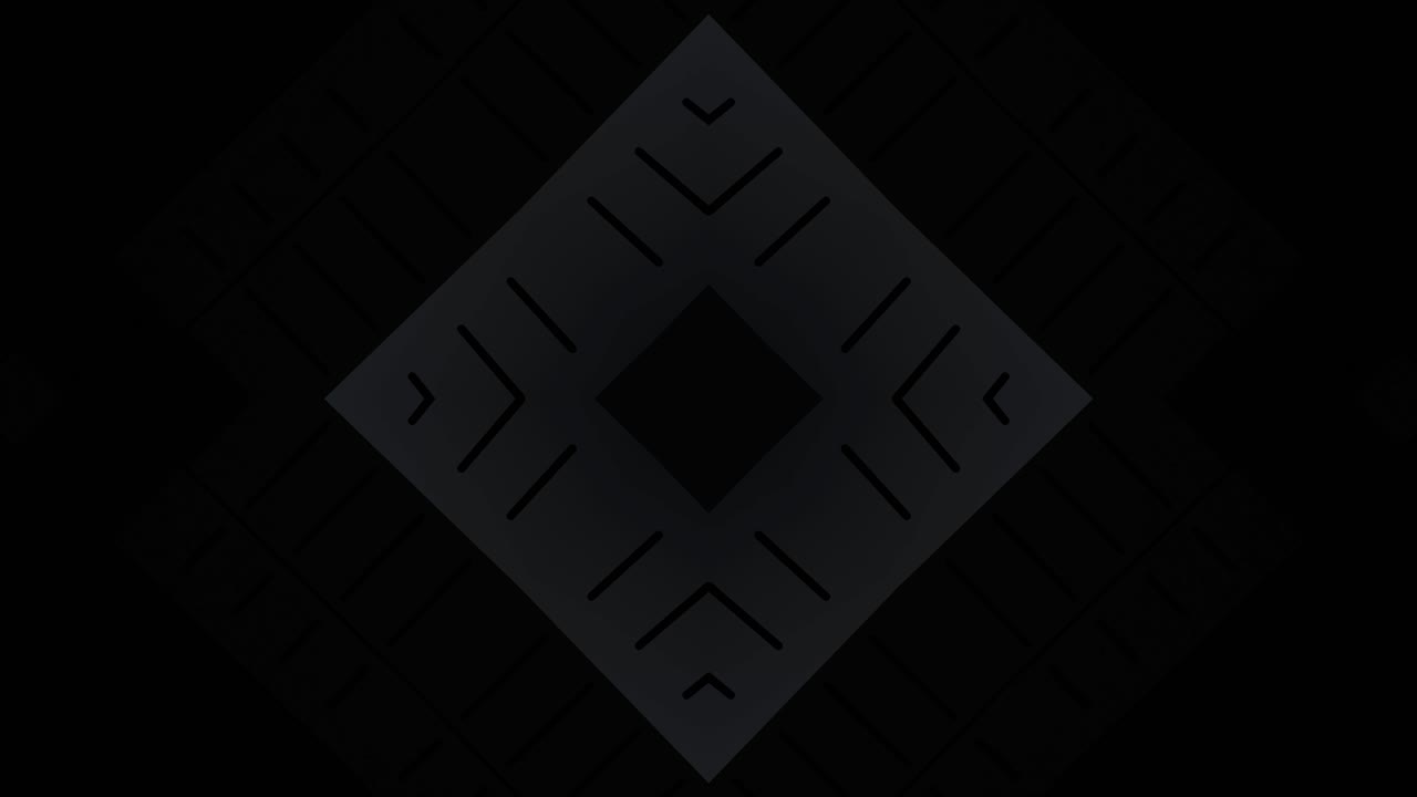 Abstract Neon Light Geometric Pattern