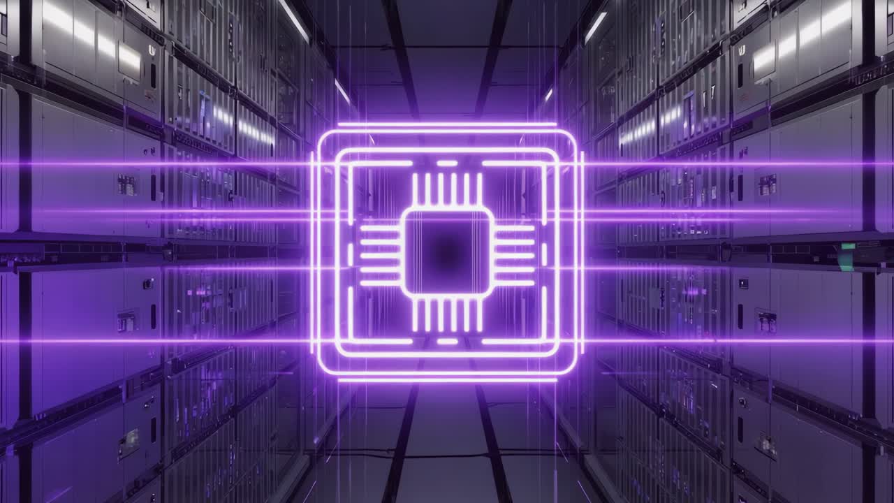 Computer Chip in Data Center