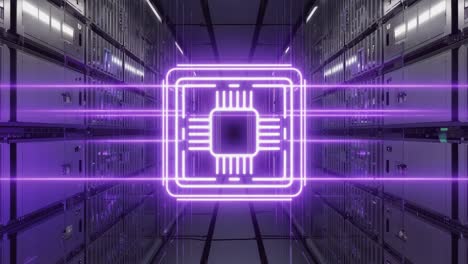 computer chip in data center