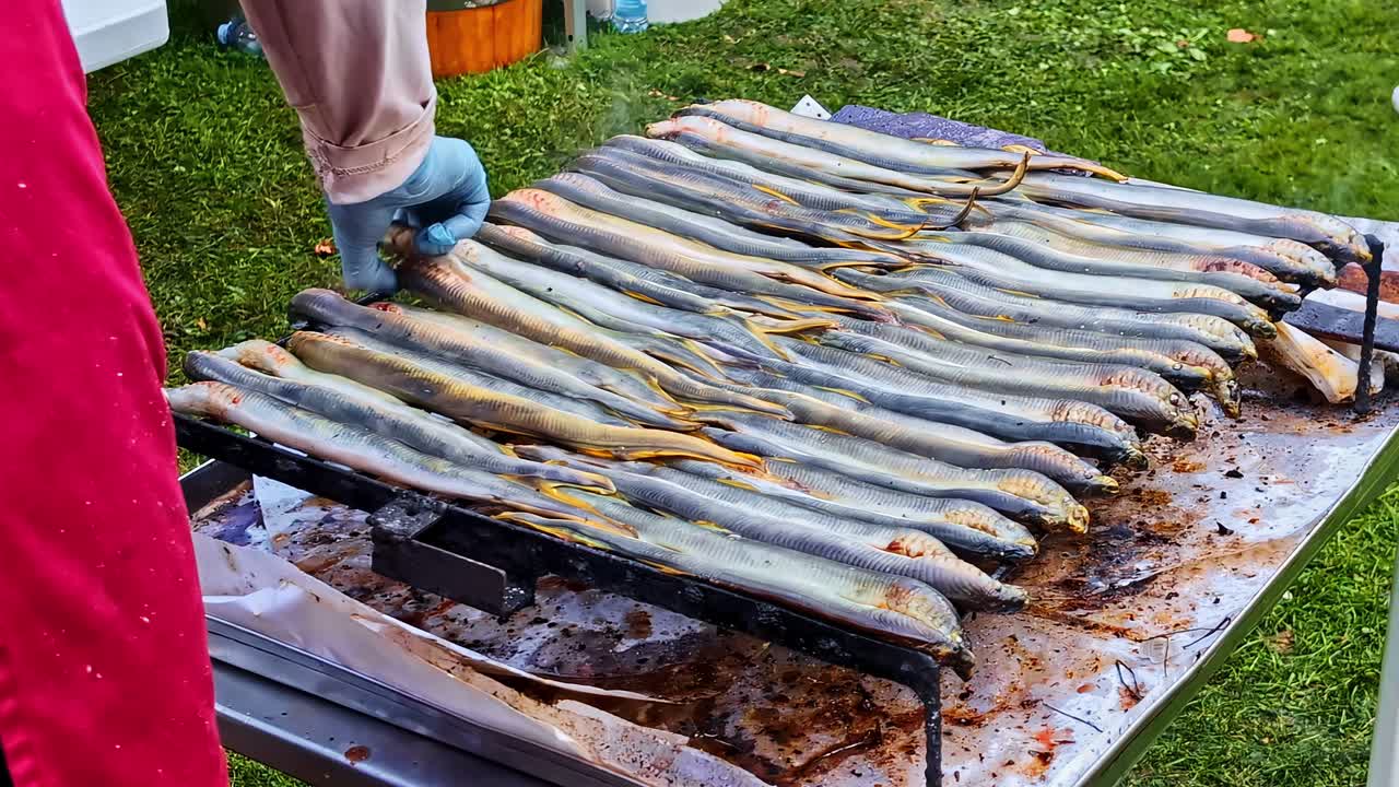 Grilled Eel Preparation