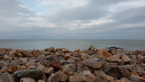 아일랜드 해변에 있는 아름다운 마을 하우스 (howth)