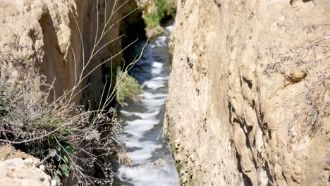 small river in a semi desertic area