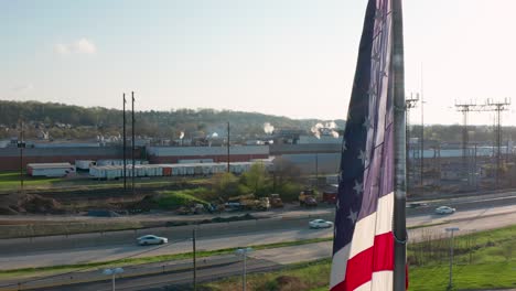 Bandera-Americana-En-El-Día-Del-Trabajo