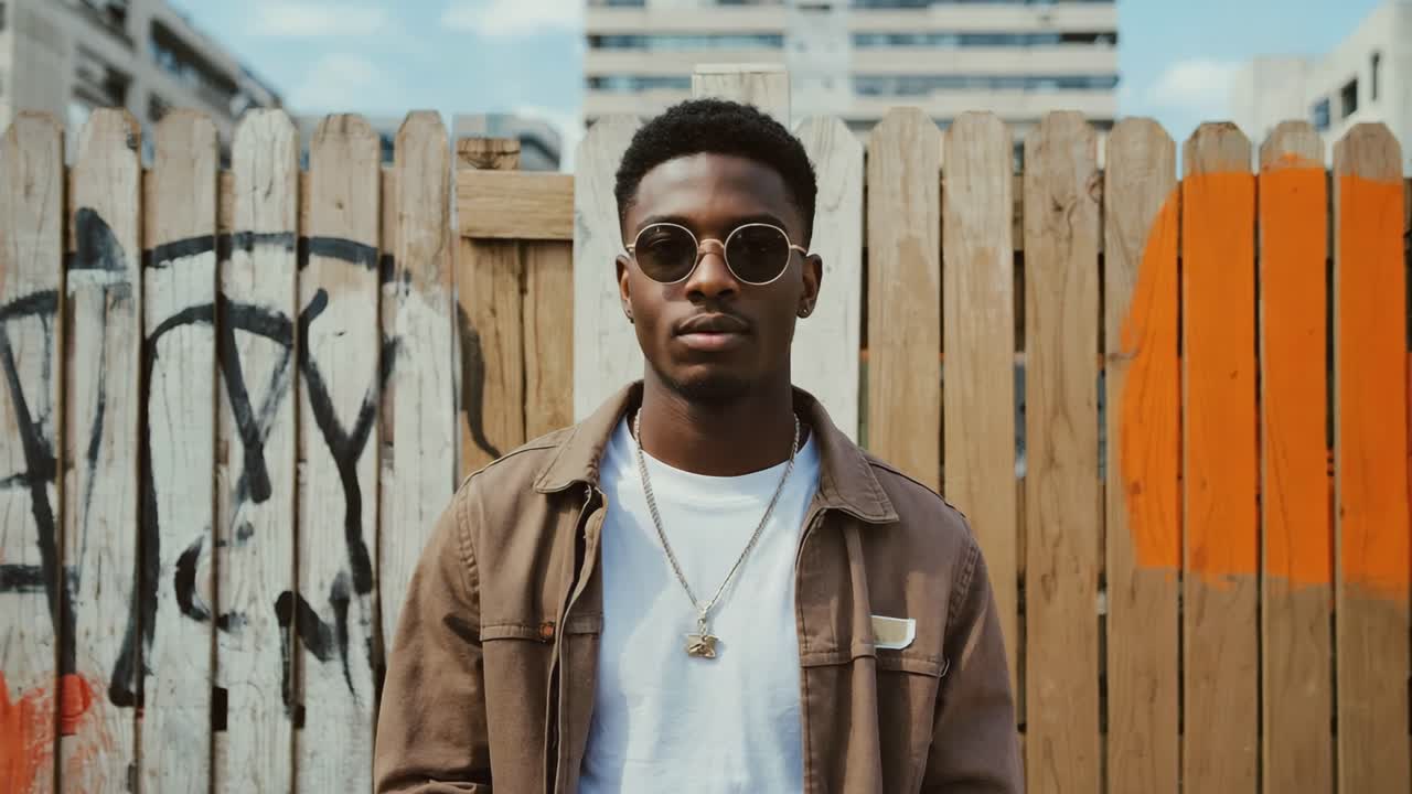 Portrait of a stylish man in an urban setting