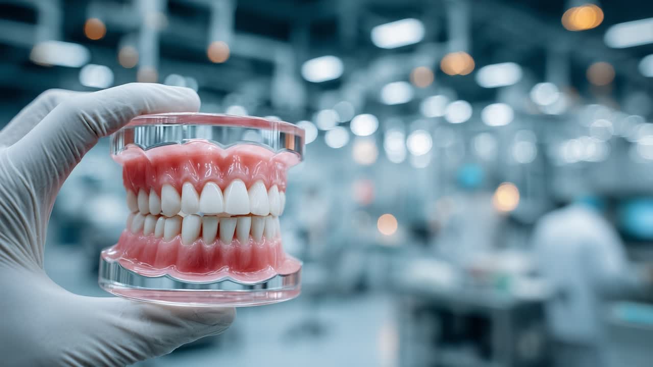 A Detailed Examination of Dental Models in a Modern Dental Clinic Setting Highlighting Oral Health Practices and Treatments for Patients