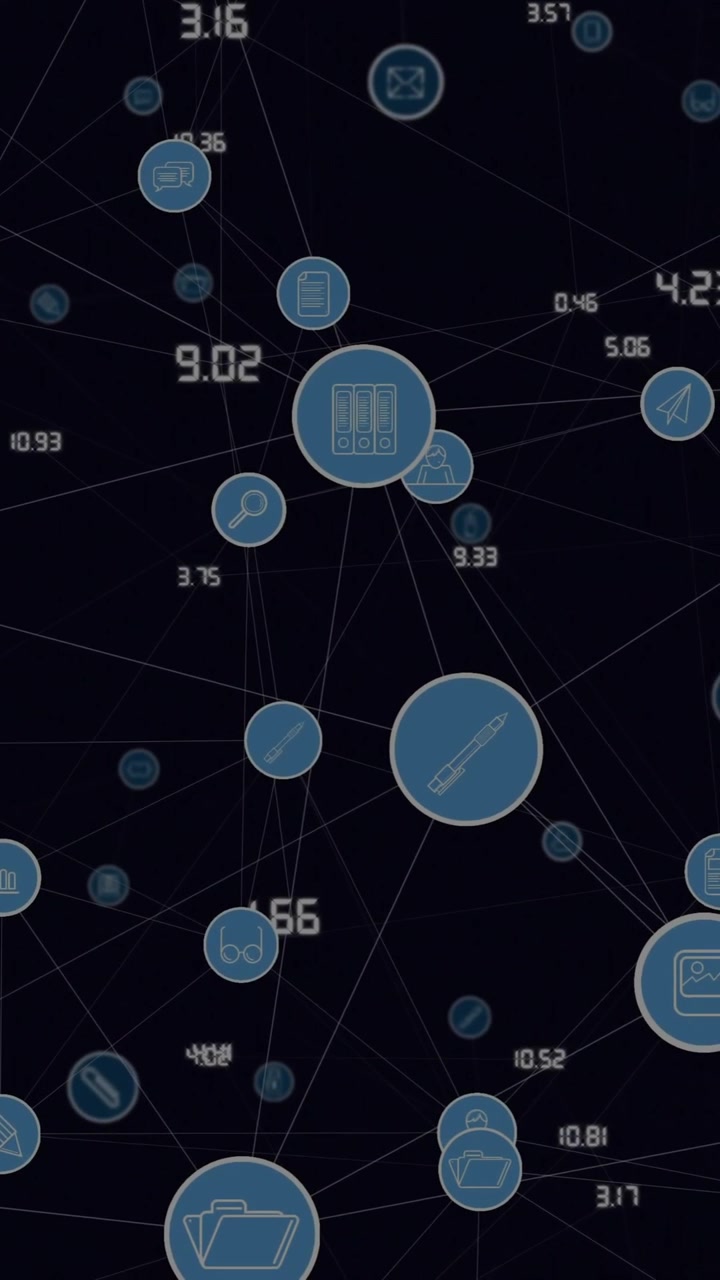 Animation of network of connections over computer servers