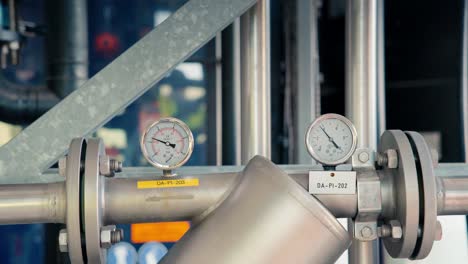 pipes and nanometers in a water treatment factory, france