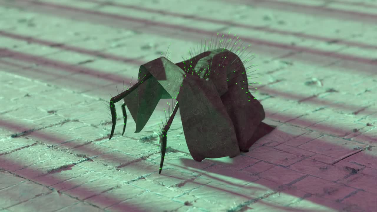 un insecto alienígena misterioso