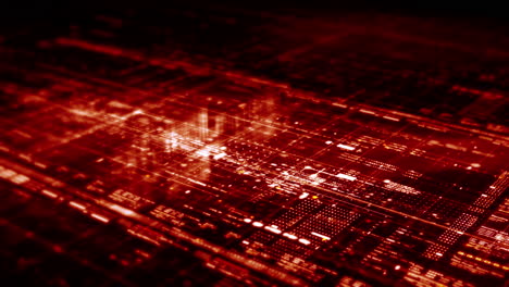 gráfico de movimiento avanzado matriz de datos de mapas digitales simulación del entorno cibernético big data analítica simulación de inteligencia artificial, pantalla de fondo de cabeza hacia arriba