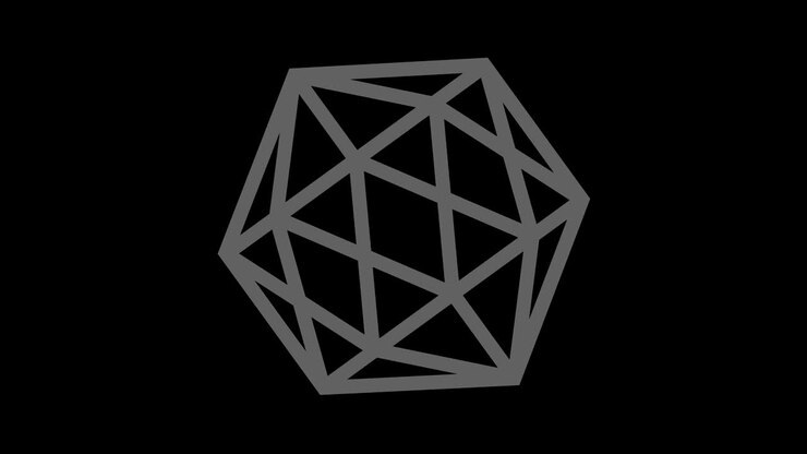 Graphic object in black and white with stroboscopic and hypnotic effect, which rotates clockwise decreasing the size from full screen to disappearing in the center