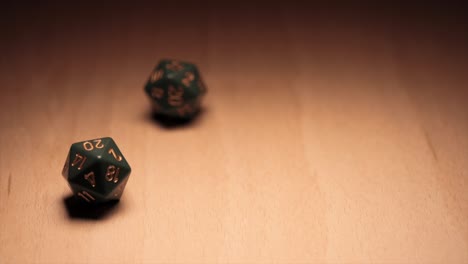 two d20 dice are ruled and one lands on a 20