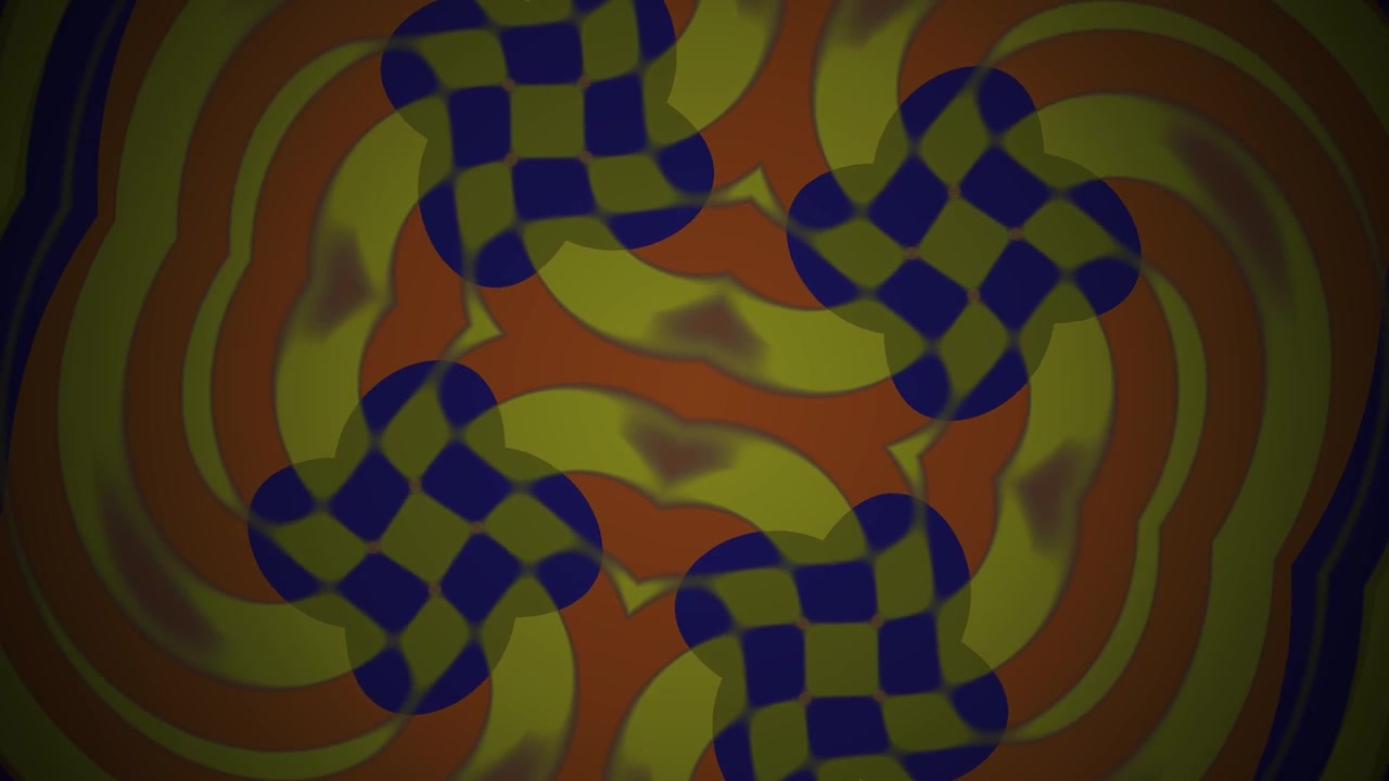 Abstract Kaleidoscope Animation with Rotating Geometric Patterns