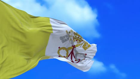 seamless loop vatican flag.