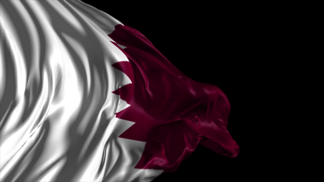 Bandiera del Qatar che sventola