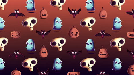 composición gráfica de movimiento animado tema de halloween