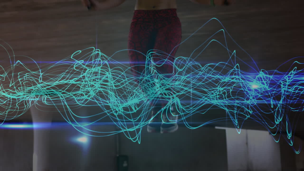 야외 운동을 하는 여성에 대한 연결 네트워크의 활성화