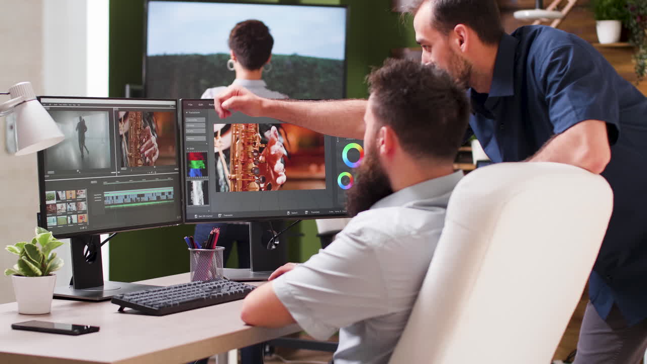 Video editing post production color grading