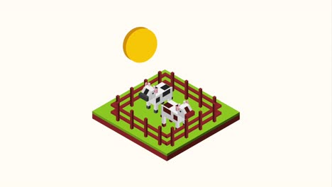 landscape isometric concept