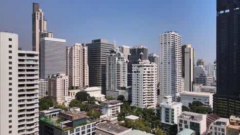 4k-Slow-pan-up-among-skyscrapers-in-Beautiful-modern-Asian-metropolis