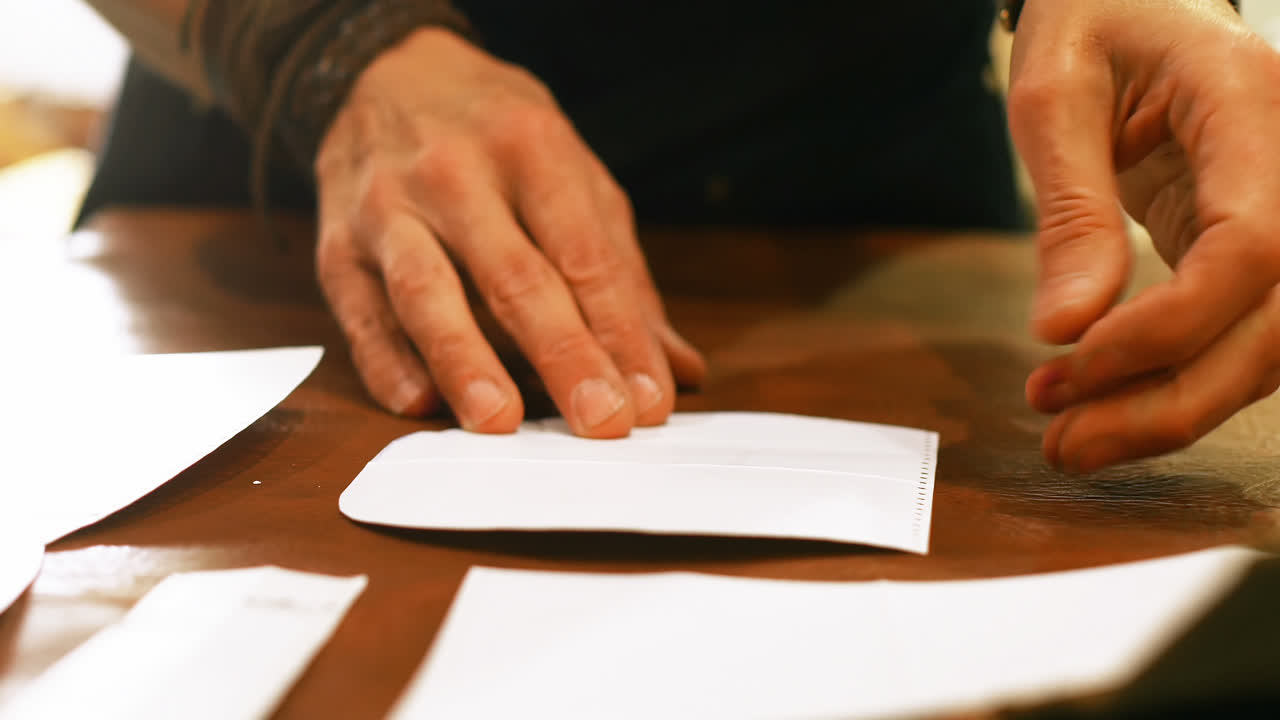 Mid-section of craftswoman working