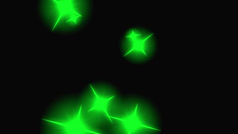 animación de partículas de estrellas brillantes gráficos de movimiento