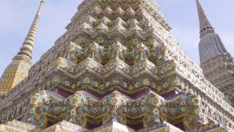 pagoda of king rama dynasty in wat pho, bangkok, thailand