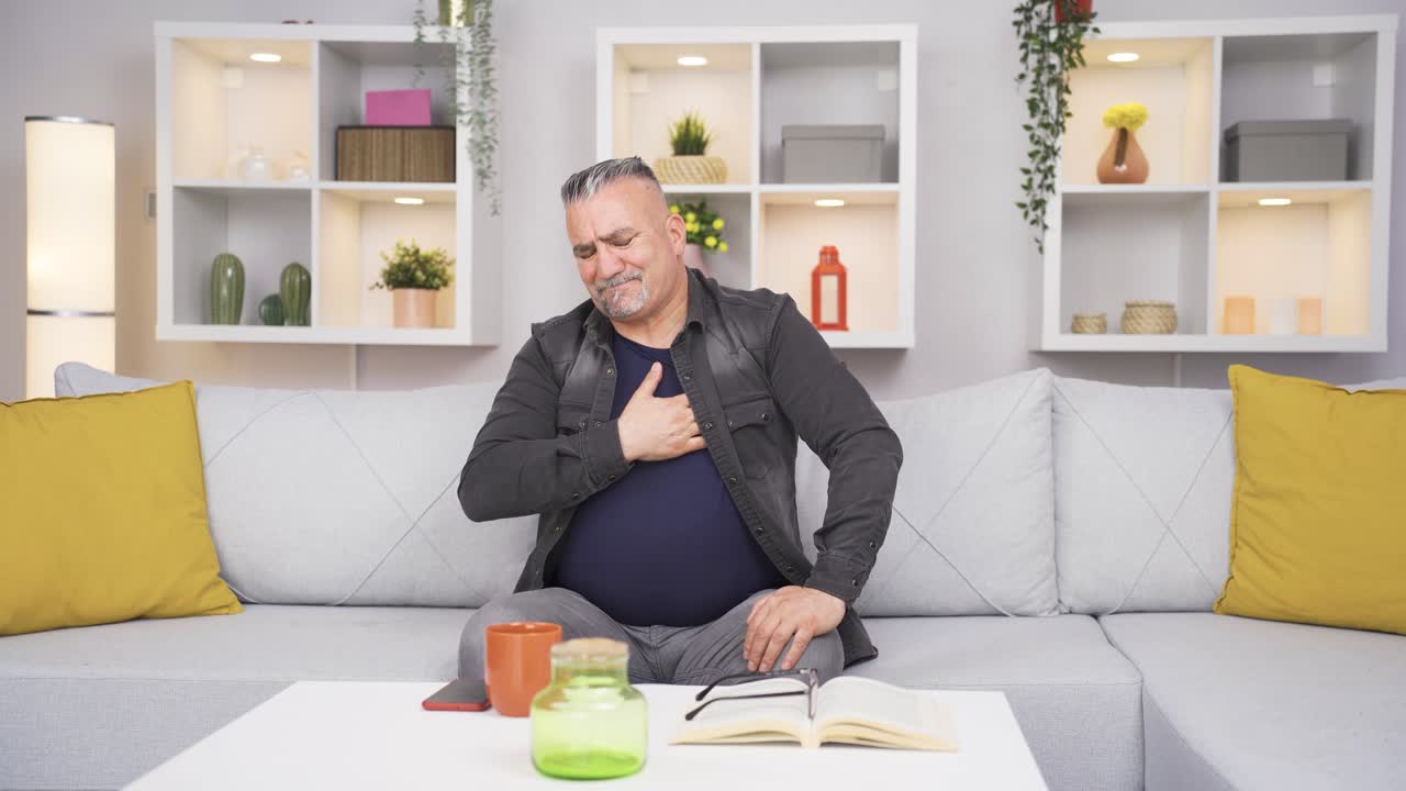 Chest tightness, heart problem.