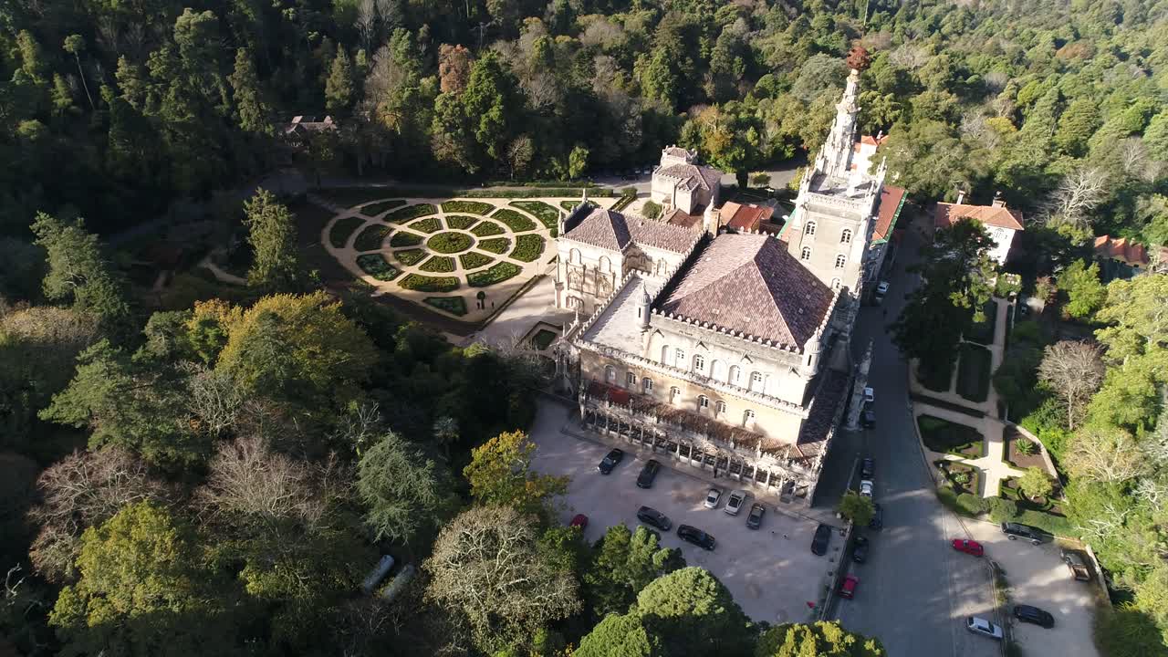 vuela alrededor del jardín y el palacio de bussaco portugal