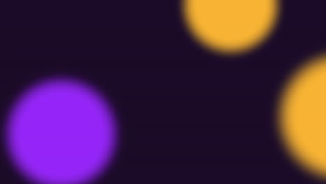 animation abstract neon purple and yellow circles