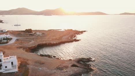 flight-in-Paros,-Naxos,-Antiparos-in-Greece