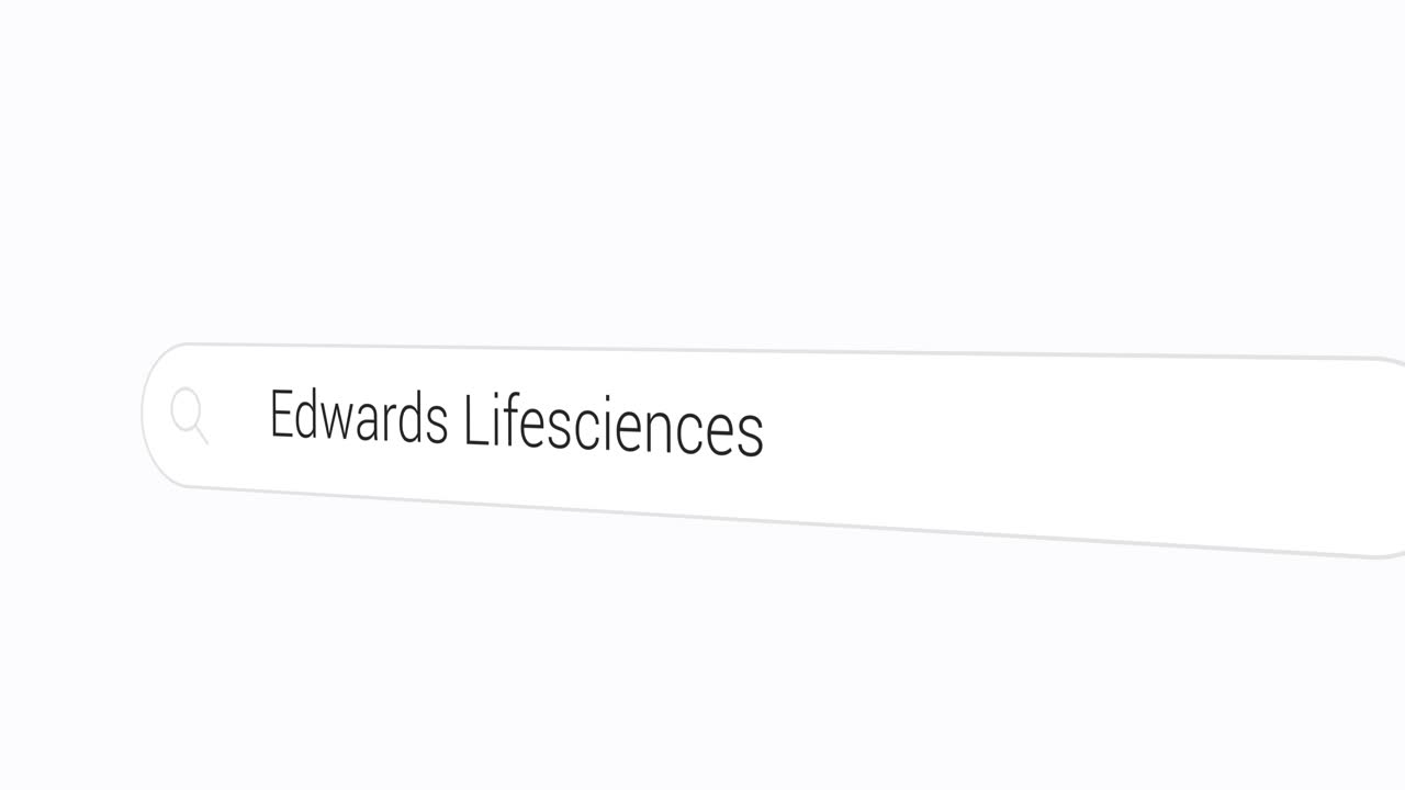 Typing Edwards Lifesciences on the Search Engine