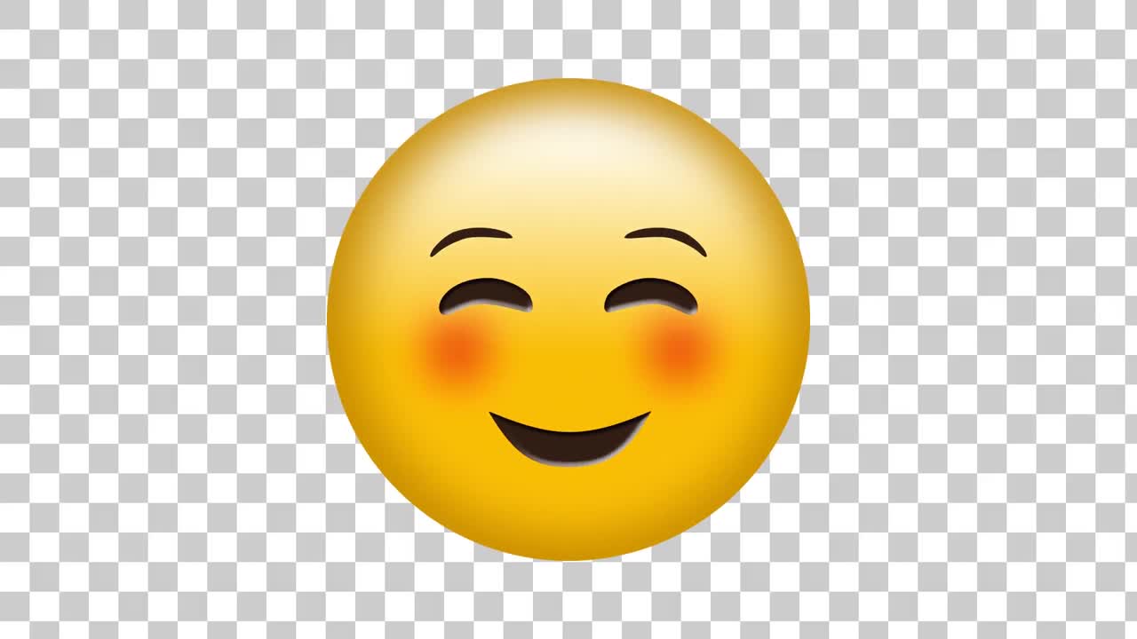 las mejillas rojas sonrientes