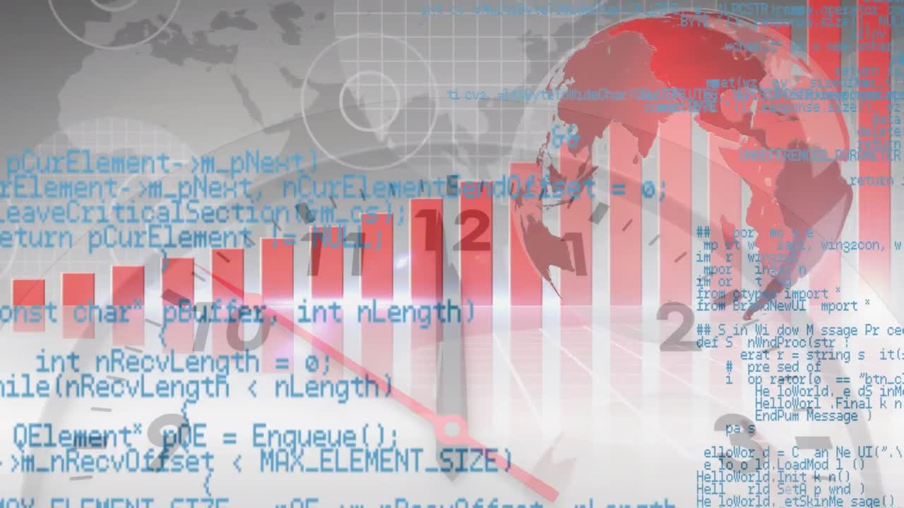 지구와 스토프워치로 통계의 애니메이션