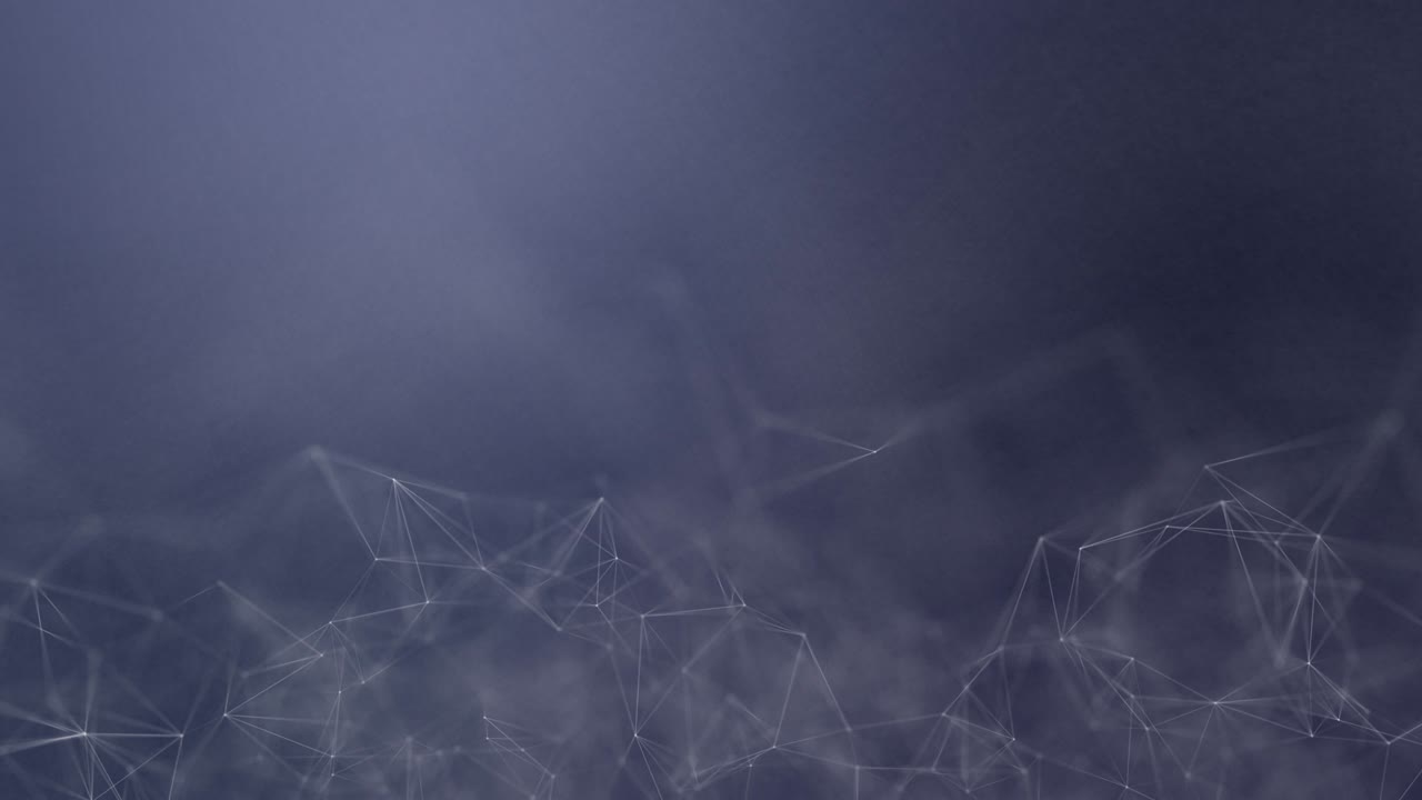 animación en bucle de puntos y líneas que se mueven irregularmente