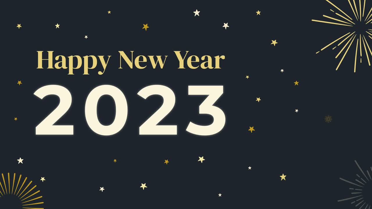 Happy New Year 2023 Celebration Animation 7