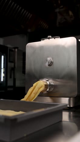 pasta machine in action