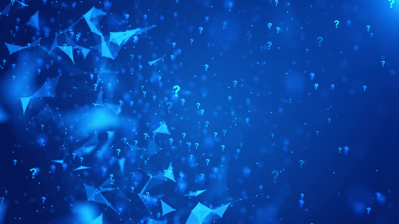 Question mark icon problem sign question mark sign flaying background digital cyber flying deep