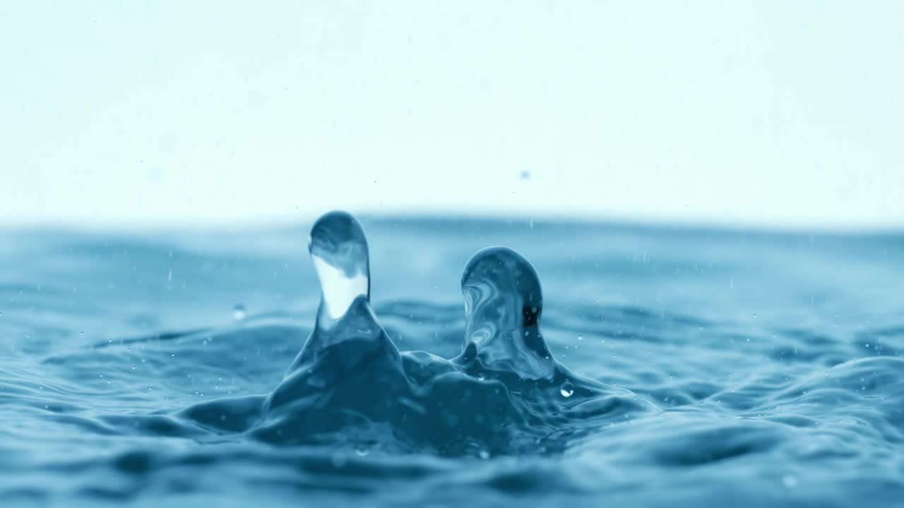 брызги воды и волны