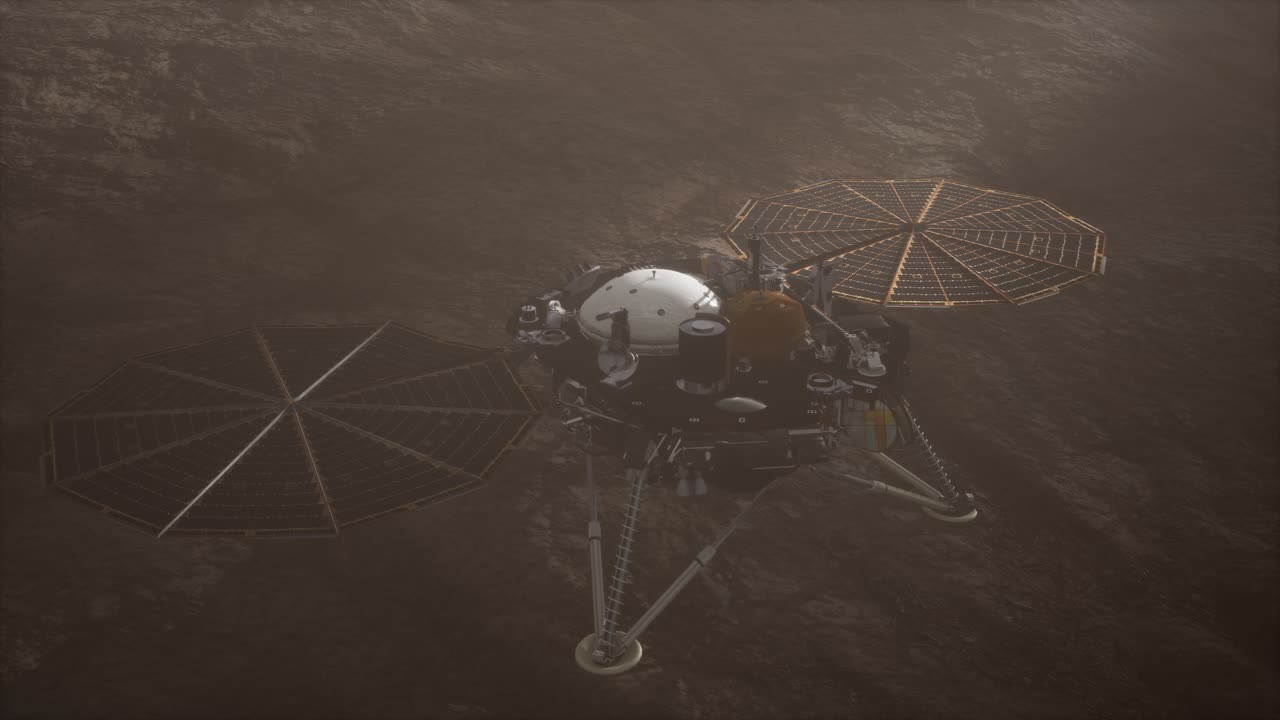 Insight Mars exploring the surface of red planet