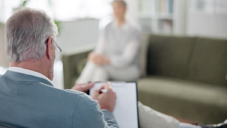 therapy session with psychologist and patient