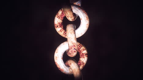 detalle de la cadena oxidada