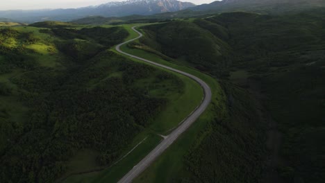 Scenic-Mountain-Highway,-Trappers-Loop,-near-Ogden,-Utah---Aerial-Drone-View